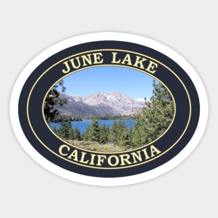 June Lake and Eastern Sierra Nevada Mountains at June Lake, California Sticker